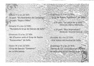 Setmana Cultural Sella 2014